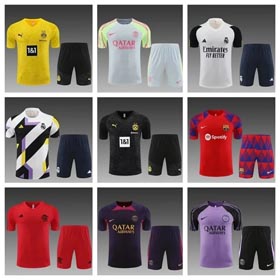 Summer warm-up training suit football jersey-1225