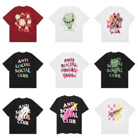 ASSC Anti Social Club Colorful graphic T-shirt-1758