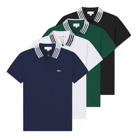 LACOSTE French crocodile Polo collar fitted pullover short-sleeved Polo shirt-2785