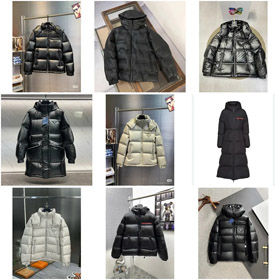 Prada short and long warm down jackets-5026