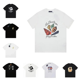 Louis Vuitton LV Printed Minimalist Collection Short-Sleeve T-Shirt-5511