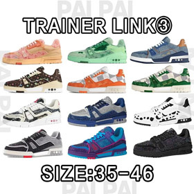 Louis Vuitton LV Trainer Crystal Lace-up Low-top Sneakers-5589